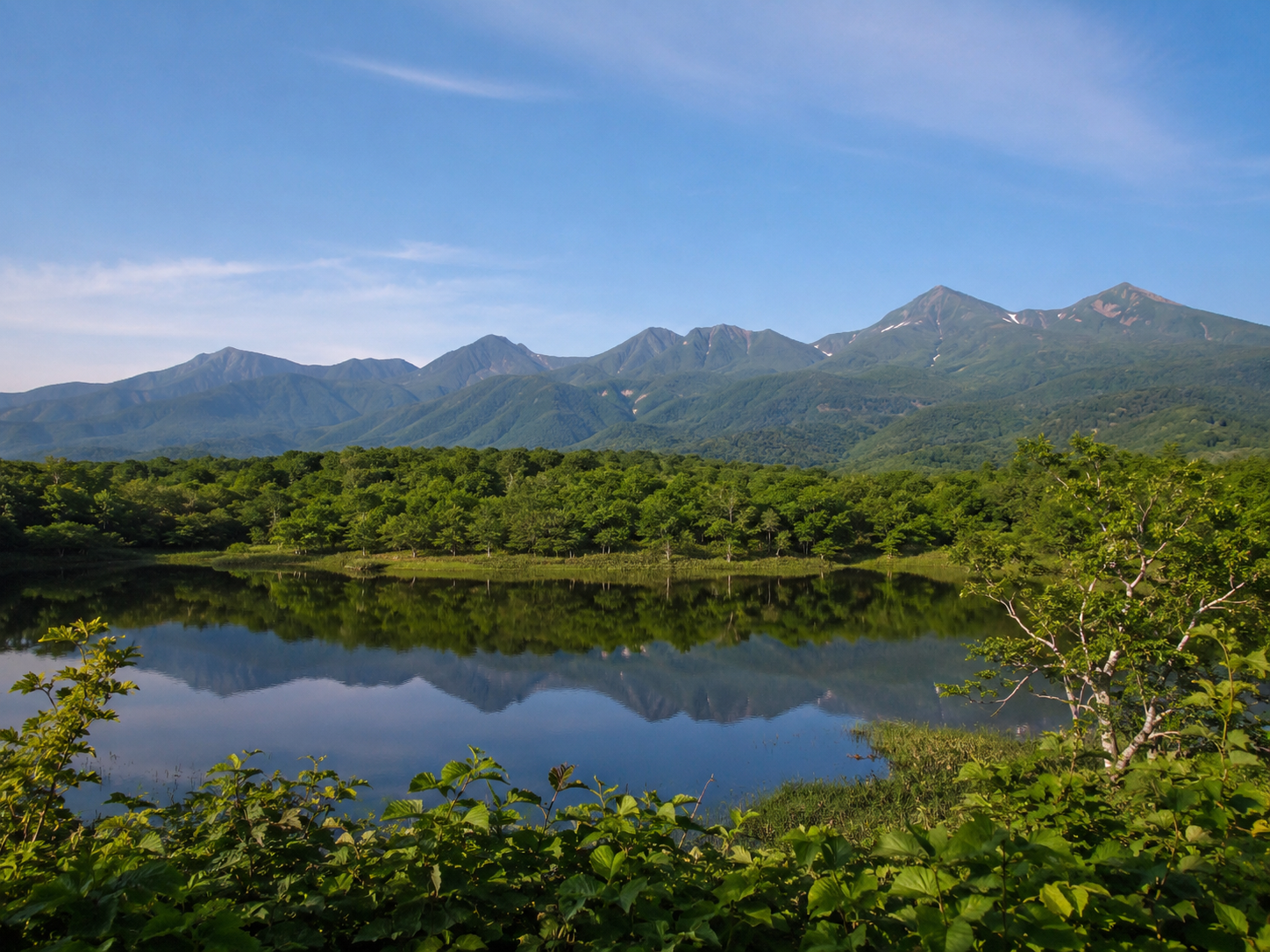 知床五湖與知床連山