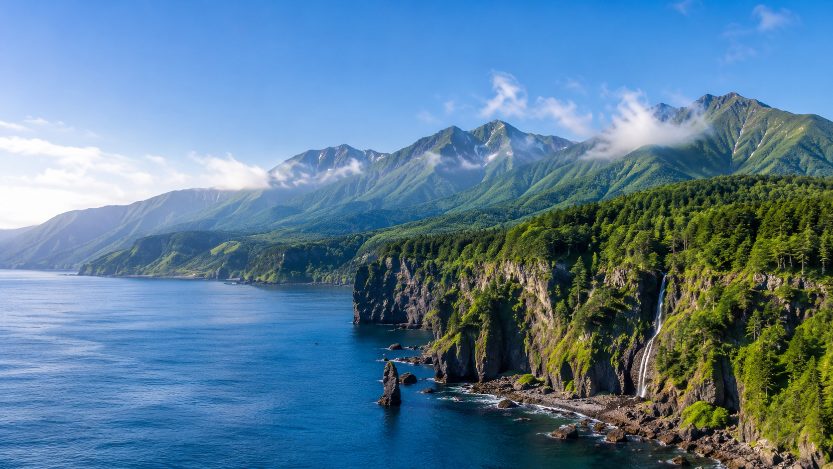 北海道知床自然風景